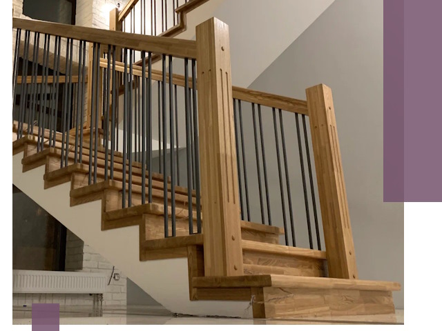 Реставрация деревянных и металлических лестниц в Курске