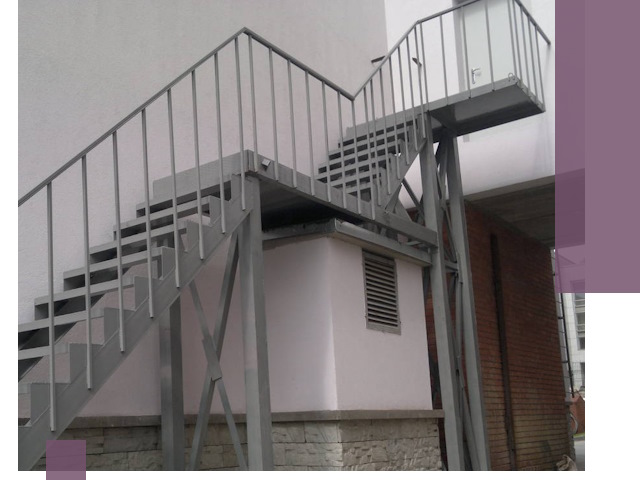 Монтаж пожарных лестниц под ключ в Курске с гарантией качества