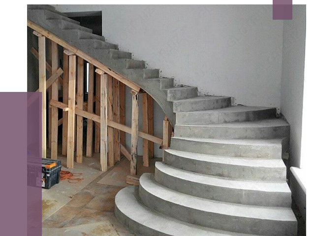 Изготовление бетонных лестниц под ключ в Курске от 20327 руб. | ПРОЛЁТ-Кус