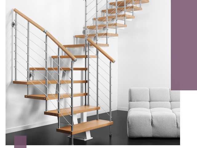 Модульные лестницы под ключ в Курске — монтаж и изготовление