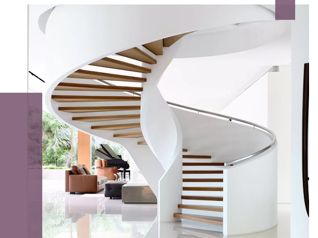 Винтовые лестницы в Курске под ключ от 49514 руб. | ПРОЛЁТ-Кус