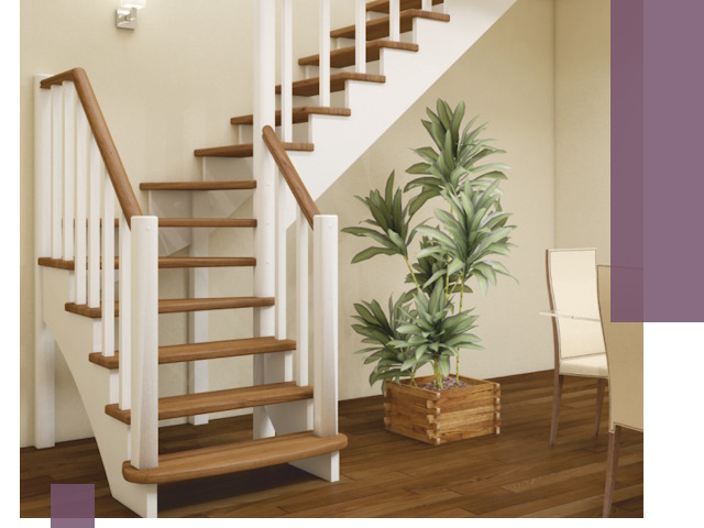 Г-образные лестницы под ключ в Курске — изготовление и монтаж