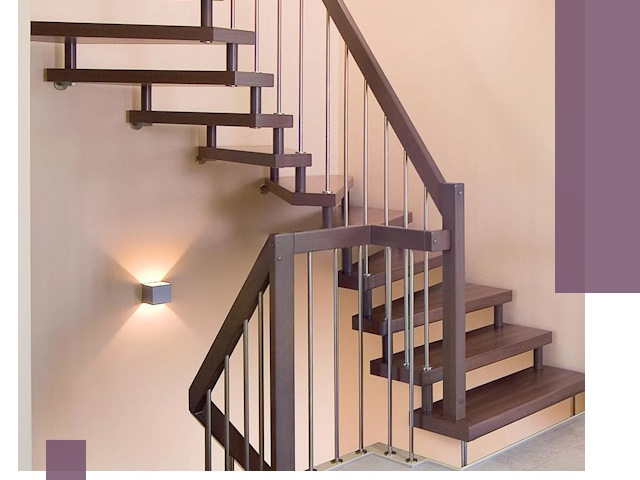 Изготовление лестниц на больцах в Курске под ключ