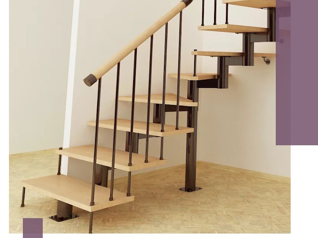 Монтаж лестниц на больцах в Курске — быстро и надежно