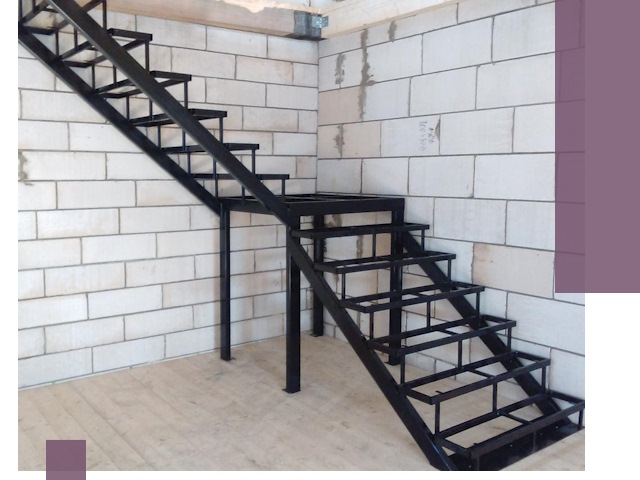 Лестницы на металлокаркасе под ключ в Курске — изготовление и монтаж