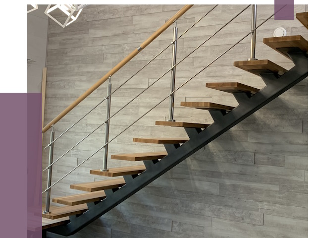 Изготовление лестниц на монокосоуре в Курске от 77659 руб. 