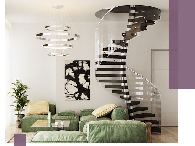 Лестницы для двухуровневой квартиры в Курске — изготовление и монтаж