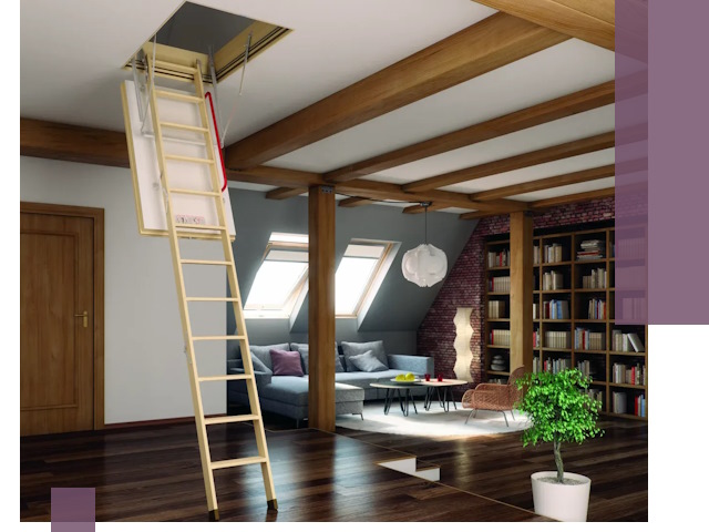 Чердачные лестницы под ключ в Курске: изготовление и монтаж