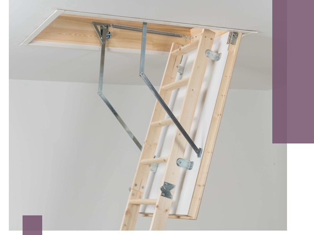 Установка чердачной лестницы под ключ в Курске