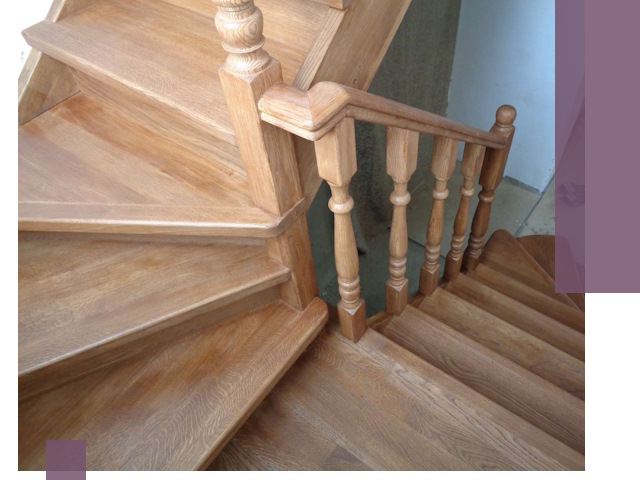 Дубовые лестницы под ключ в Курске: изготовление и монтаж