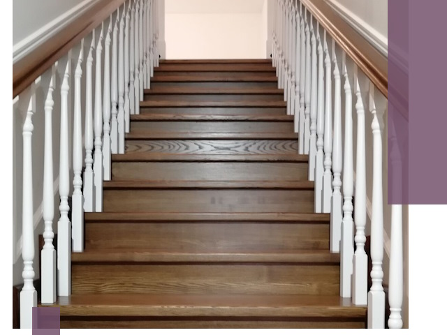 Лестницы из ясеня на заказ в Курске — изготовление и монтаж