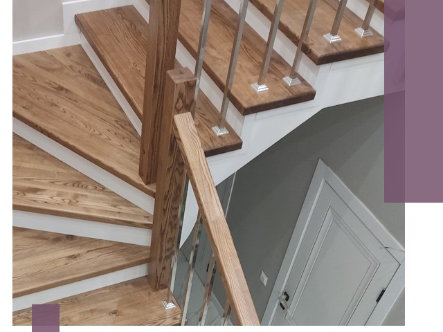 Обшивка металлических лестниц под ключ в Курске