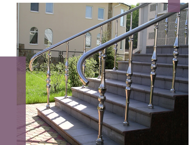 Перила для крыльца в Курске от 10945 руб. — монтаж ПРОЛЁТ-Кус