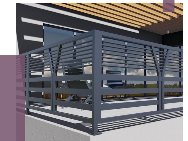 Изготовление балконных ограждений в Курске от 10945 руб. | ПРОЛЁТ-Кус