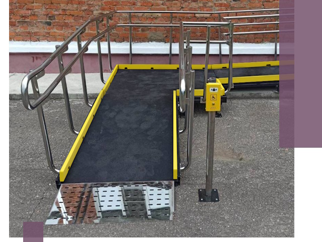 Изготовление наклонных пандусов для инвалидов в Курске