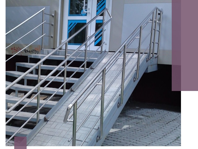 Пандус на крыльцо под ключ в Курске: монтаж и изготовление