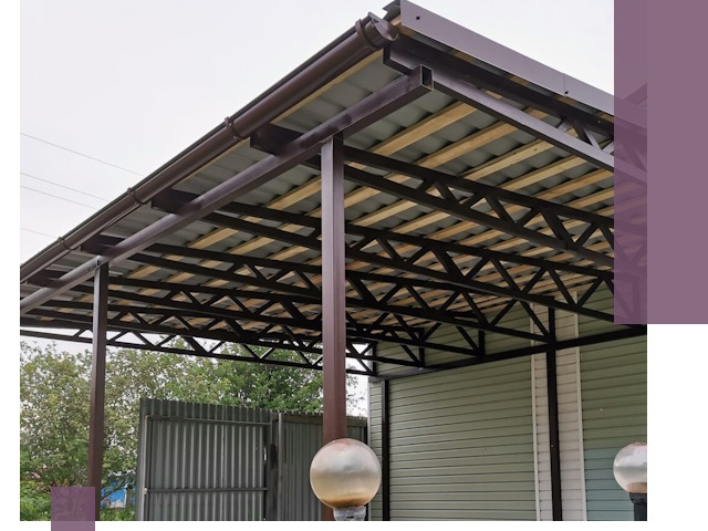 Навесы под ключ в Курске: изготовление, монтаж и гарантия