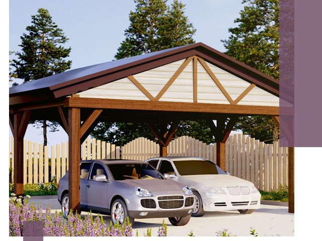 Навесы для автомобиля в Курске — изготовление и монтаж