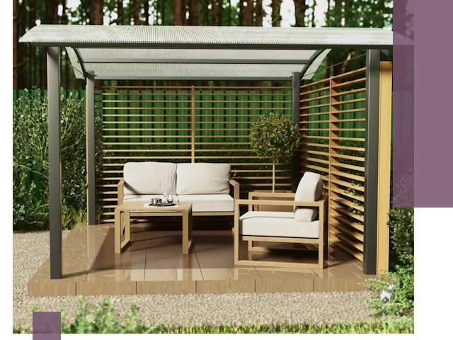 Навесы для дачи в Курске: изготовление, монтаж и демонтаж