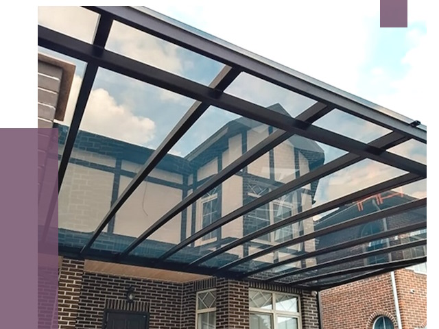 Навесы из поликарбоната в Курске от 8777 руб. под ключ — ПРОЛЁТ-Кус