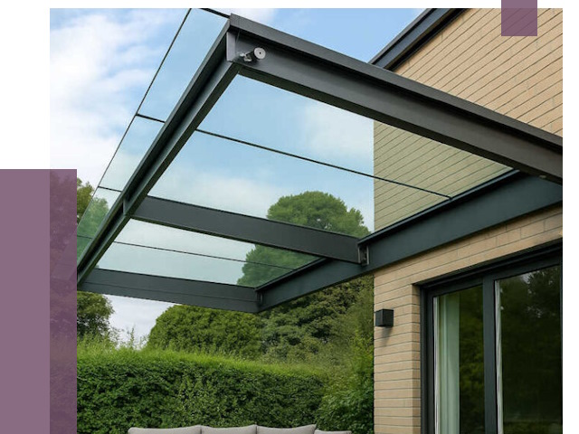 Стеклянные навесы и козырьки в Курске от 12509 руб.