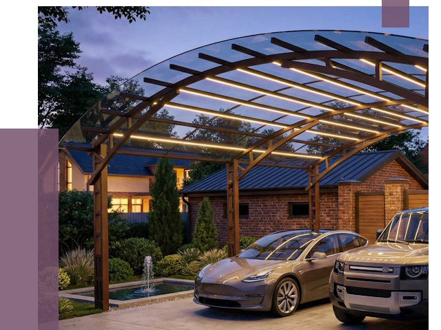 Металлические навесы в Курске от 12926 руб. под ключ — ПРОЛЁТ-Кус