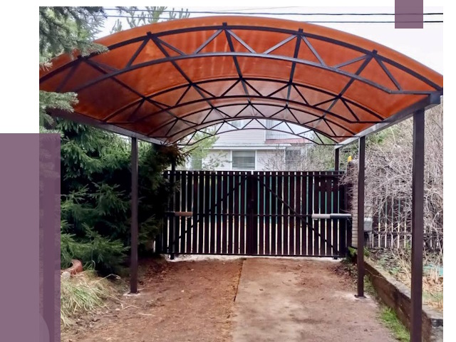 Арочные навесы в Курске от 12978 руб. — изготовление и монтаж | ПРОЛЁТ-Кус