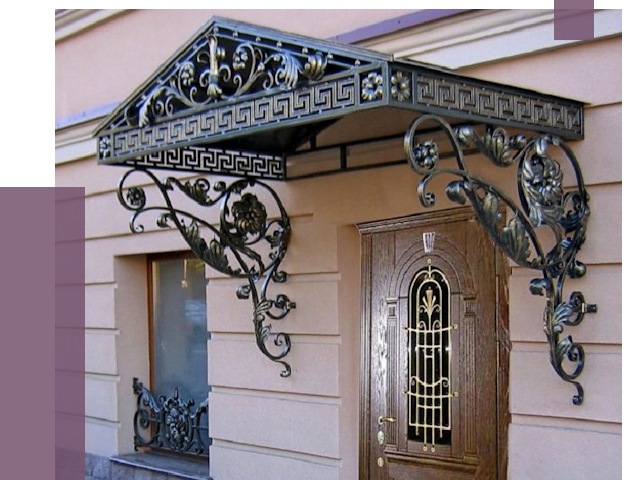 Кованые козырьки в Курске под ключ от 12978 руб. — ПРОЛЁТ