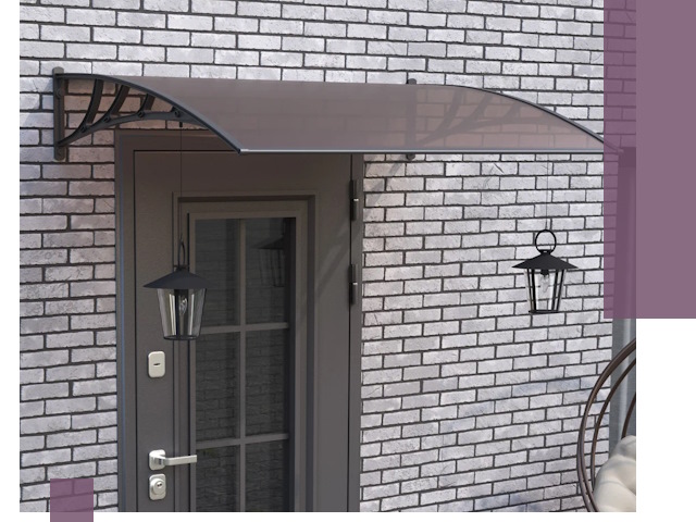 Недорогие козырьки и навесы под ключ в Курске