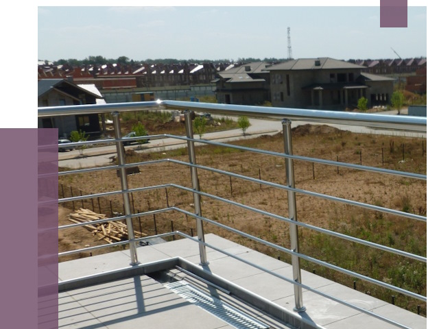 Парапеты из нержавеющей стали в Курске от 8131 руб. за м² | ПРОЛЁТ-Кус