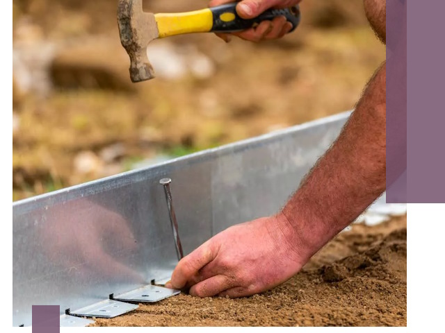 Монтаж металлических бордюров в Курске быстро и качественно