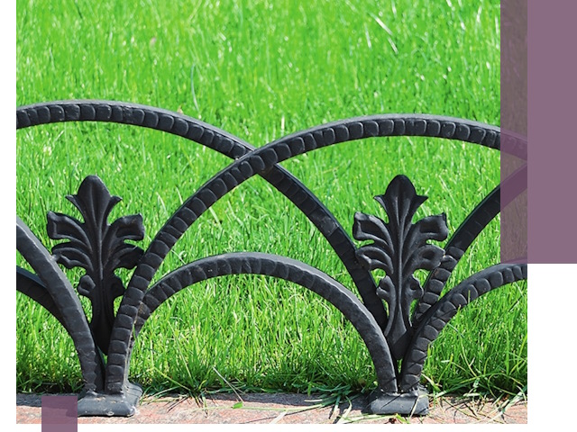 Декоративные металлические бордюры под ключ в Курске