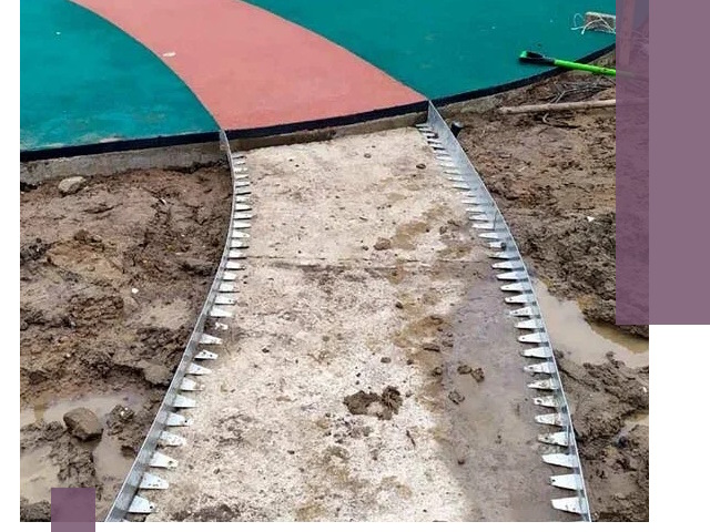 Металлические бордюры для дорожек в Курске — монтаж и изготовление