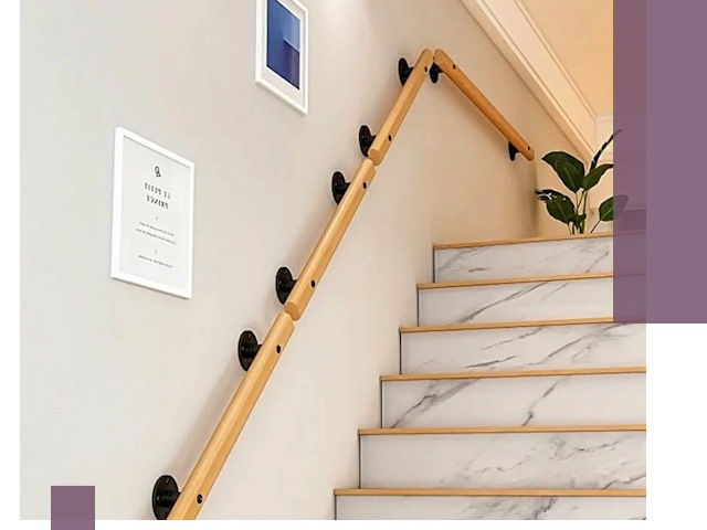 Поручни металлические и деревянные под ключ в Курске