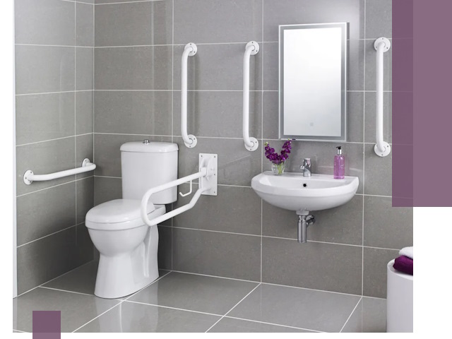 Поручни для санузлов в Курске: установка, ремонт и монтаж